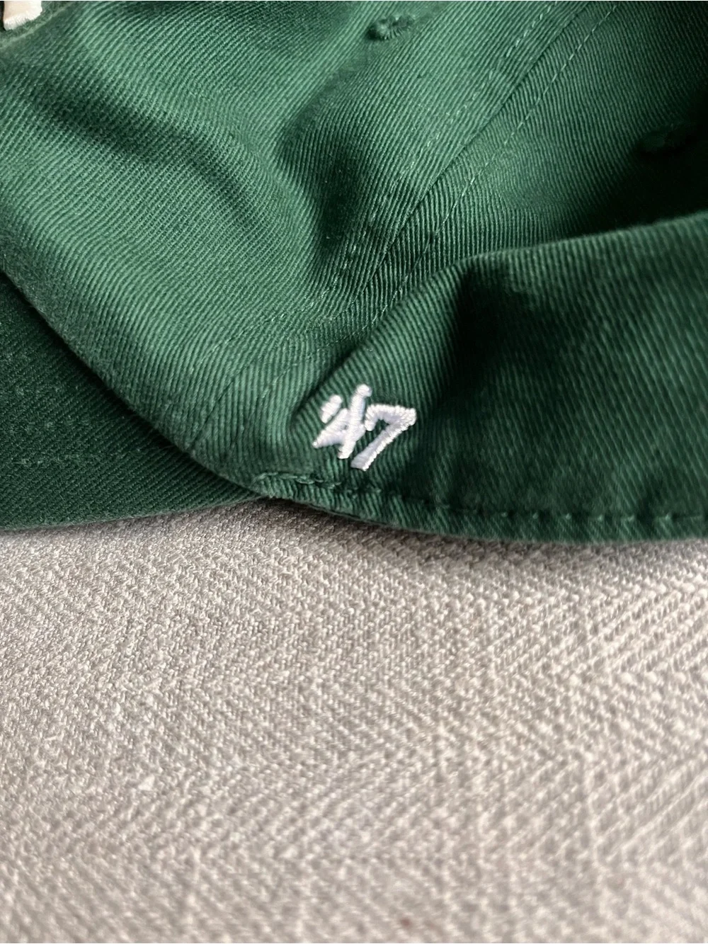 LA Dodgers Adjustable Dad Baseball Cap in Dark Green